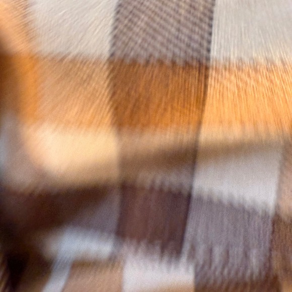 JOS A BANK Traveler's Gingham Check Button‎ Down Shirt Mens L Brown Tan White - Picture 13 of 14